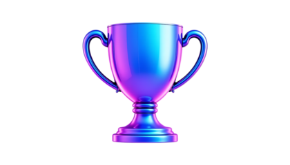 3D glossy gradient trophy icon png