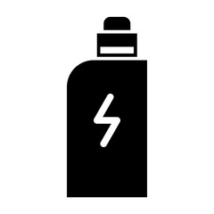 vape energy glyph icon