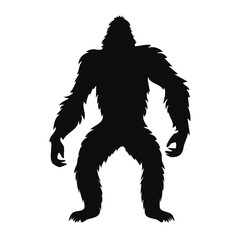 Fototapeta premium bigfoot silhouette vector icon design