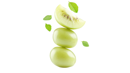 Amla stack with half slice falling and floating png
