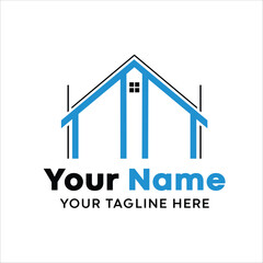 architecture, Architect Construction Logo Design Vector, just rename, can be used for wall logos, backgrounds, posters, etc.