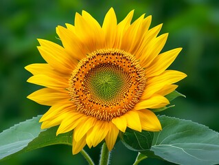 Fototapeta premium Vibrant Yellow Sunflower Close Up