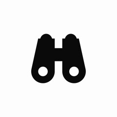 Search binoculars find icon vector sign