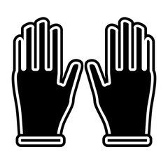 Obraz premium gloves glyph icon