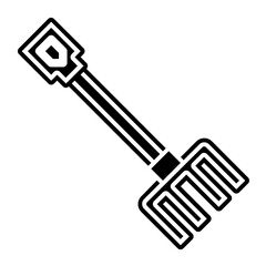plant fork glyph icon