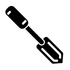 small shovel glyph icon
