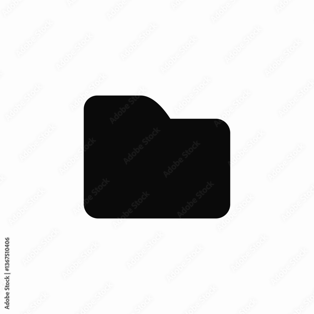 Poster document folder storage icon vector sign