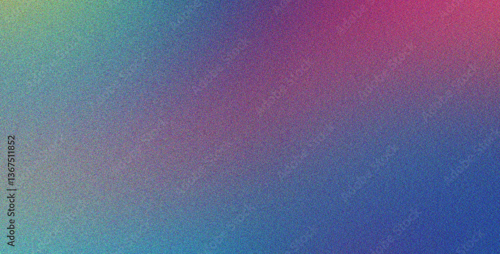 Canvas Prints abstract pink blue cyan style with gradient texture and grainy blur noise, effect, digital
