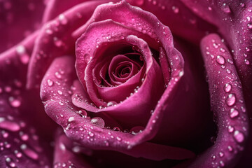 close-up of a rose with copy space