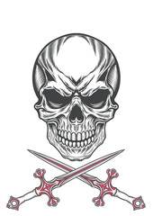 Skull Angry & Horrible 8