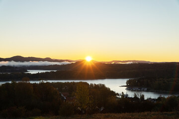 Wschód słońca Polańczyk 