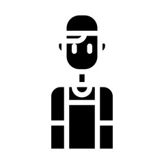 male farmer solid icon