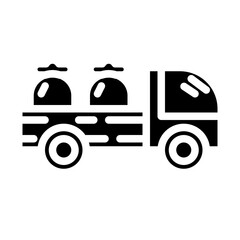 Naklejka premium send the harvest_1 solid icon