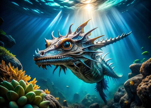Dragon Seamoth: Deep Sea Creature Documentary Photography