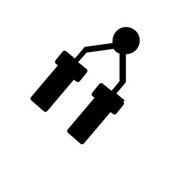 vector illustration of a hand grip