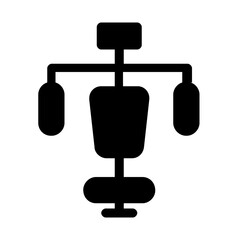 Obraz premium vector illustration of a gym machine