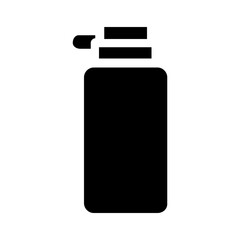 black plastic bottle