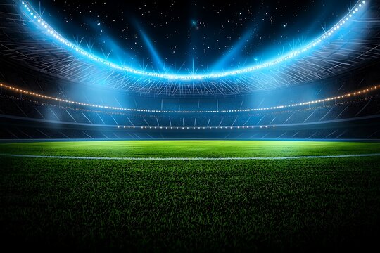 Night Stadium Lights