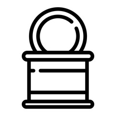 canned food cut line icon