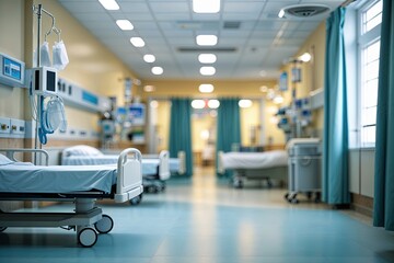 Soothing Blurred Hospital Interior Design for a Calm and Inviting Environment