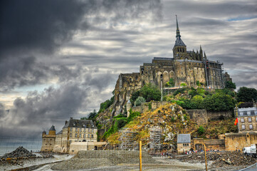 Majestic Mont Saint-Michel: An Architectural Marvel Surrounded by the Enchanting Bay of Normandy, France