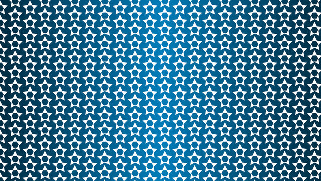 Seamless decorative starry pattern design blue