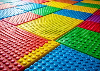 Durable Rubber Flooring Texture: Close-up Detail Shot Showing Surface Pattern and Texture