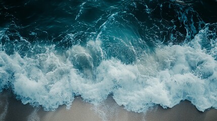 Ocean breaks on shore