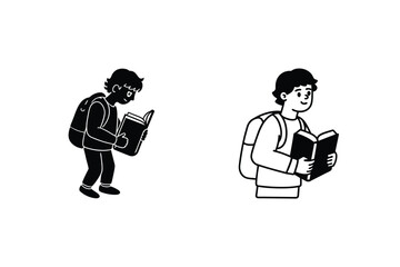 Student Backpack Reading Book, Education, Learning, Knowledge, Study