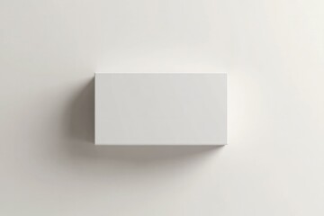 White box on solid background with soft shadow. Neural network AI generated