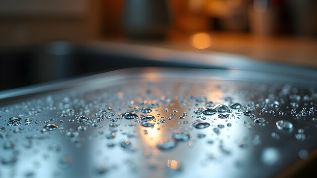 Close-up of a coffee cup with a business and finance theme featuring maps, money, and water elements - Powered by Adobe