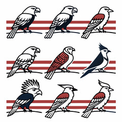 seamless pattern with birds