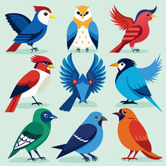 Obraz premium set of birds