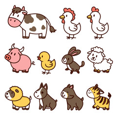 farm animals set