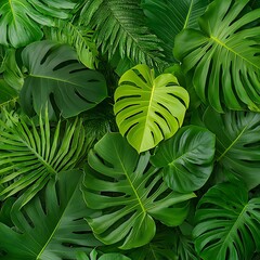 Obraz premium Tropical Leaf Arrangement