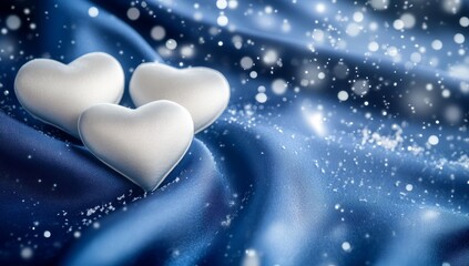 Fototapeta premium Valentine's day and Women's day can be celebrated with a heart shape valentine day bokeh background and women's day love gradient