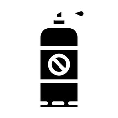 anti-insect spray solid icon