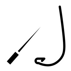 fishing equipment solid icon