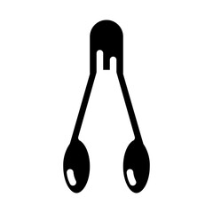 food tongs solid icon