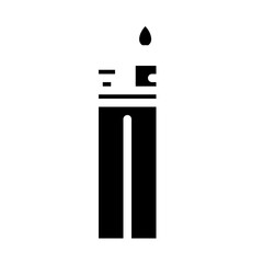 gasoline lighter solid icon