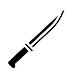 outdoor knife solid icon