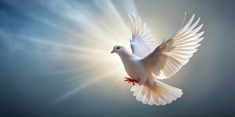 Fototapeta premium Elegant Dove Design: Peaceful Bird Symbol Stock Photo