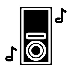 active speakers solid icon