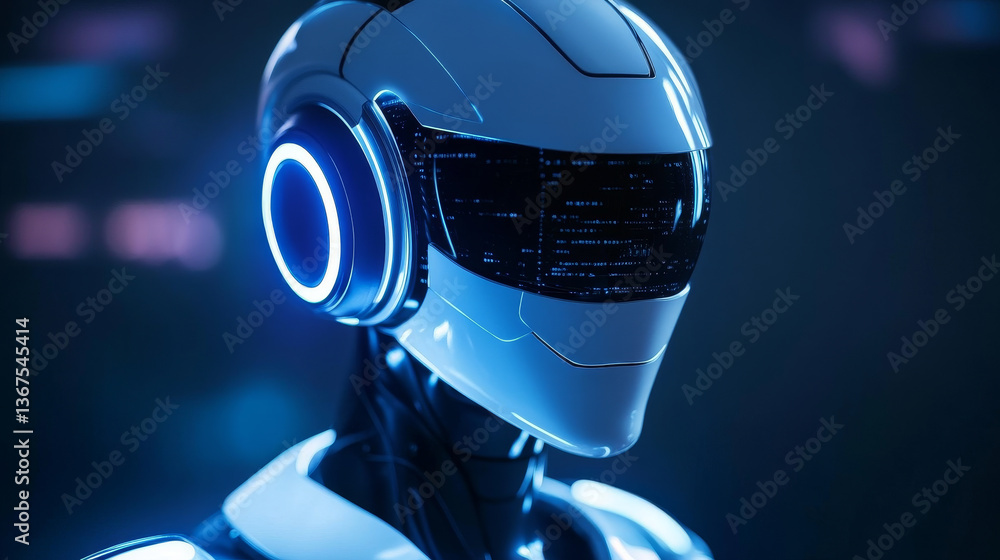 Poster isometric artificial intelligence. chat bot and future marketing. ai and business iot concept. mans 