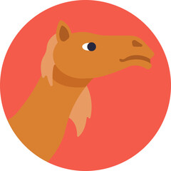 One-Humped Camel – Represents the dromedary, a camel species commonly found in Egypt