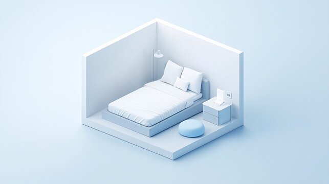 Elegant 3D isometric product display featuring a customizable text area