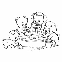 kdp cover, cover, book cover, cartoon illustration, cute coloring book cover, cute kids illustration, cartoon cover, kawaii coloring, easy and bold, kawaii cover, cozy, cozy cover, fuzzy, hygge, color