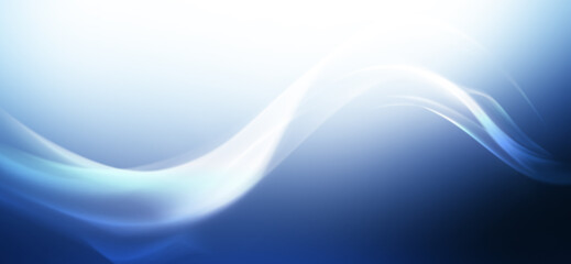 Mesmerizing Blend of Blue and White Curves Flows Across a Gentle Gradient, Symbolizing Peace, Fluidity, and the Beauty of Abstract Design in a Contemporary Visual Expression