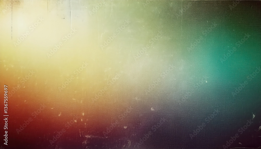 Poster textured vintage gradient background with soft warm and cool tones, grunge overlay, artistic retro b