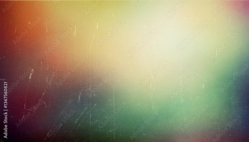 Poster textured vintage gradient background with soft warm and cool tones, grunge overlay, artistic retro b